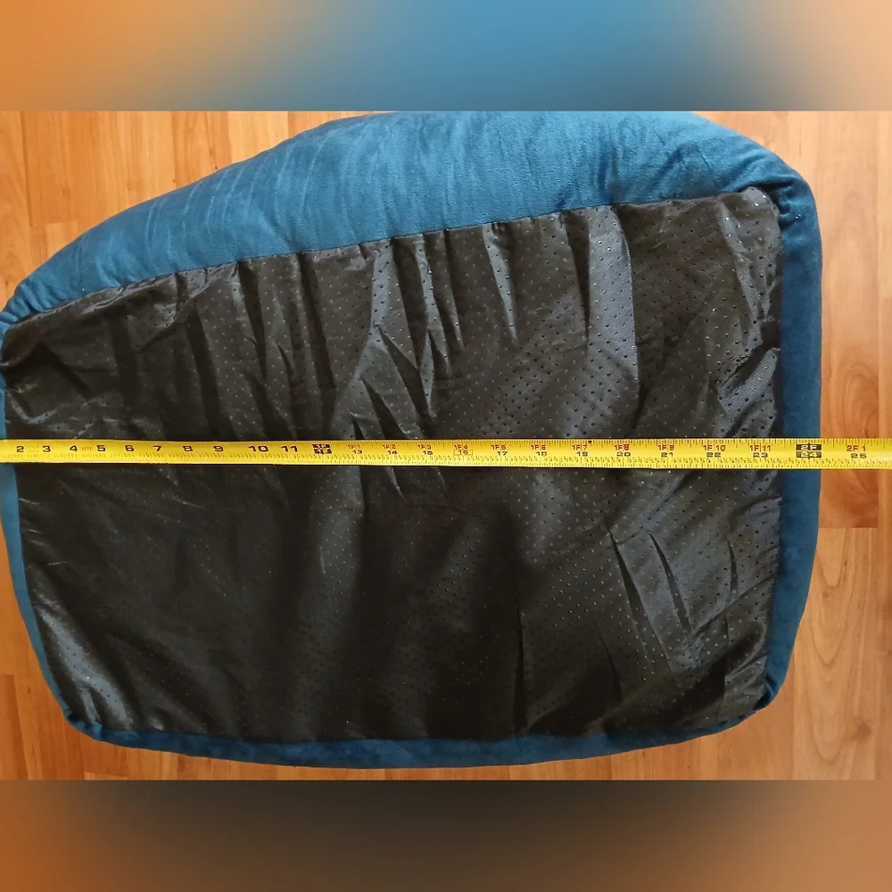 Luxurious Blue Velvet Dog Pet Lounge Bed New Xl